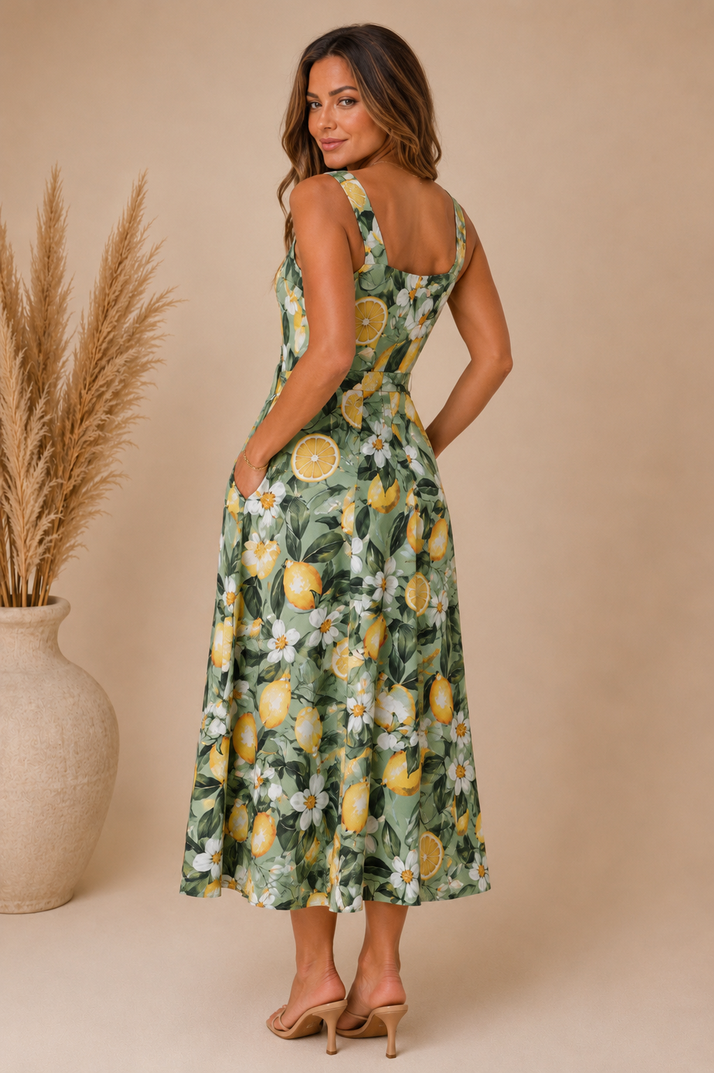 Nantucket Lemons Midi Dress
