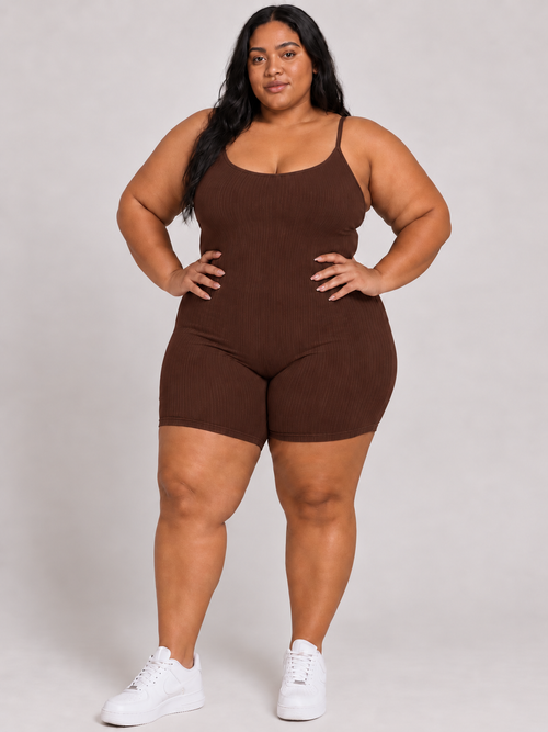Amaya Ribbed Romper | Plus