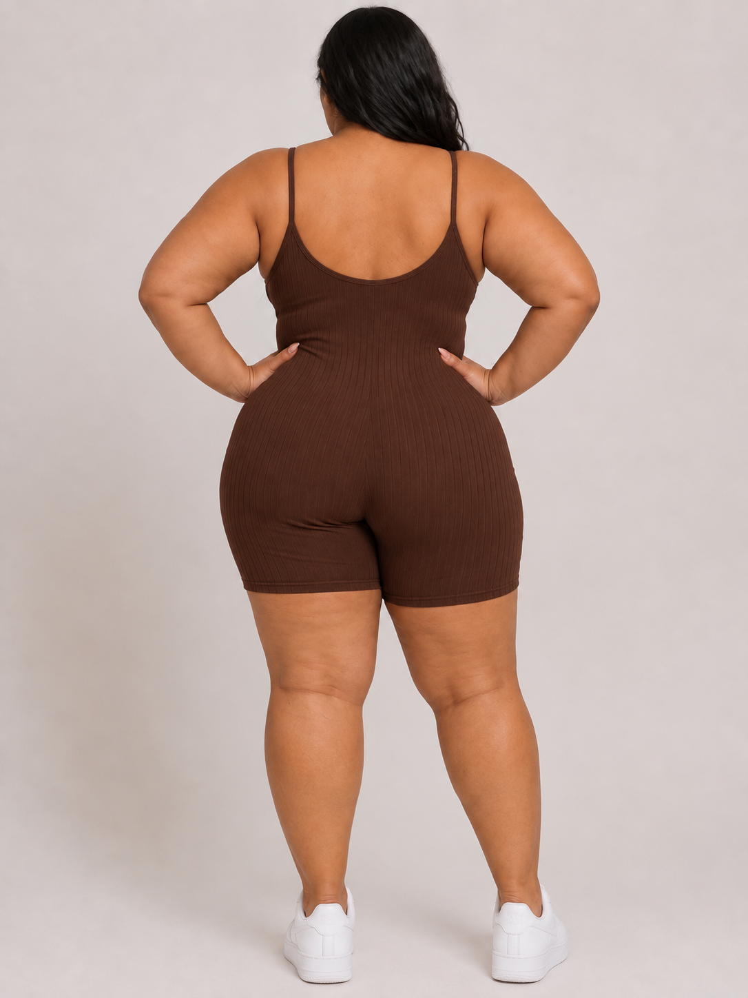 Amaya Ribbed Romper | Plus
