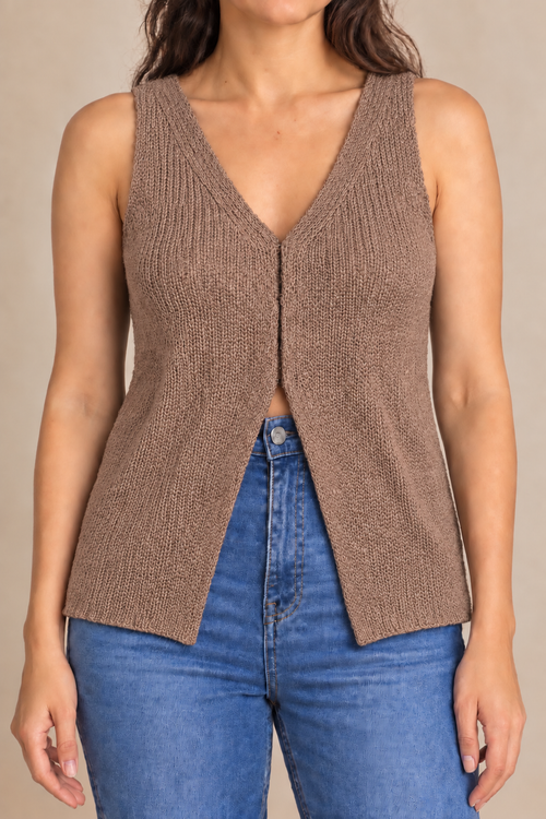 Bayside Open-Knit Sweater Vest