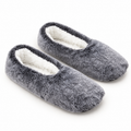 Auden Gray Faux-Fur Slipper Socks – Women’s S/M (5-7)