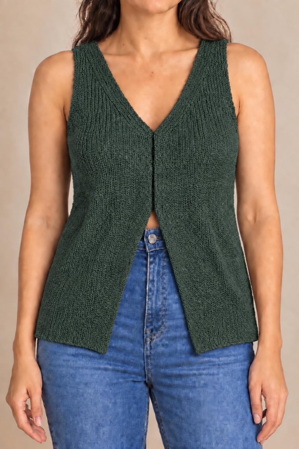 Bayside Open-Knit Sweater Vest